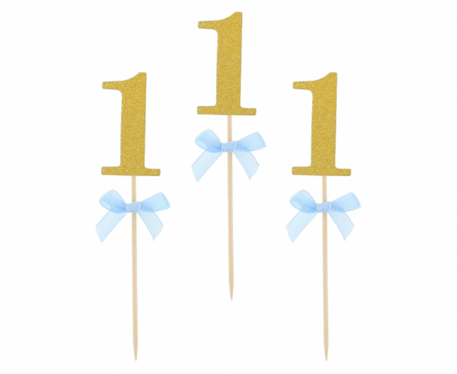 Napichovátka První narozeniny - modrá 10 ks