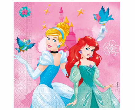 Obrázek Papírové ubrousky Disney Princess 20 ks