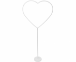 Obrázek z Konstrukce na balonkovou dekoraci - stojan ve tvaru srdce 78 cm 