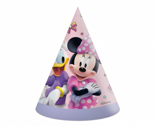 Levně Papírové party čepičky Minnie Mouse - Junior 6 ks