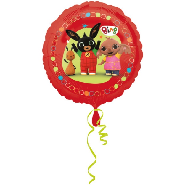 Obrázok z Fóliový balónik Zajačik Bing okrúhly 43 cm