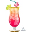 Obrázek Foliový balonek Flamingo drink 50 x 104 cm