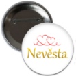 Obrázok z Placka Nevesta - srdéčka 6 cm