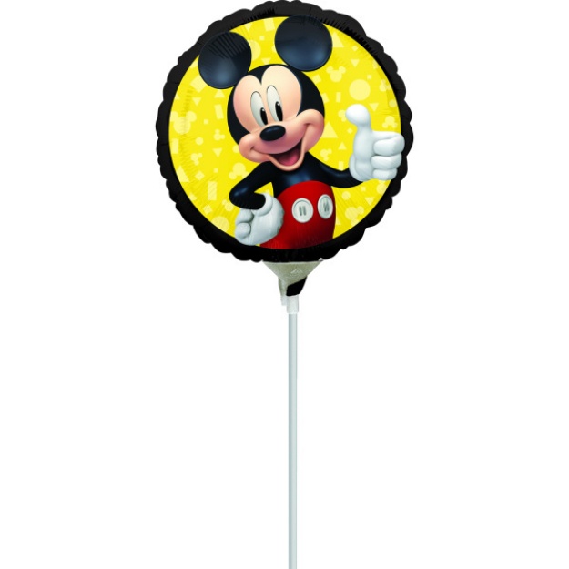 Obrázok z Balónik na tyčku Mickey  Mouse 23 cm - 5 ks