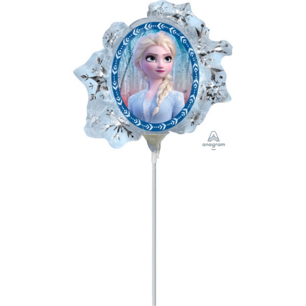 Obrázok z Balónik na tyčku - Frozen 2 - Elsa 23cm - 5 ks