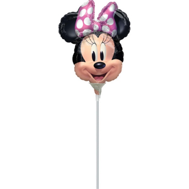 Obrázok z Balónik na tyčku - Minnie Mouse - hlava - 5 ks