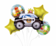 Obrázek Sada foliových balonků Policie - 5 ks