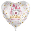Obrázok z Fóliový balónik Krásne narodeniny - Princeznovský hrad CZ - 43cm