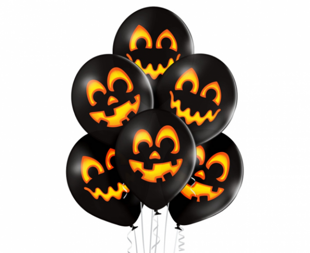 Obrázok z Latexové balóniky Halloween - tekvica 30 cm - 6 ks