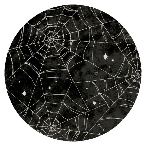Obrázok z EKO Papierové párty taniere Happy Halloween - pavučiny 23cm