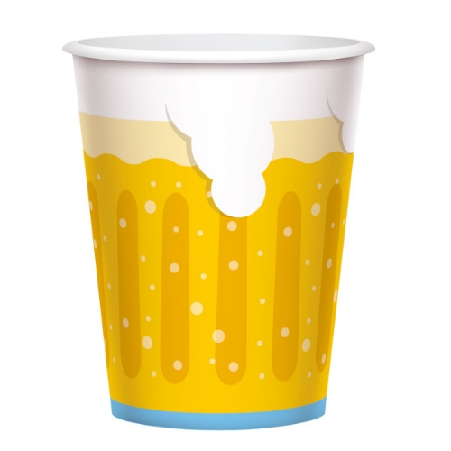 Papierové poháre pivo, 450 ml