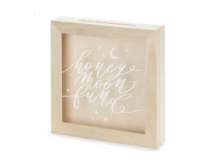 Obrázok z Drevený box na peniaze 6 x 30 x 30 cm