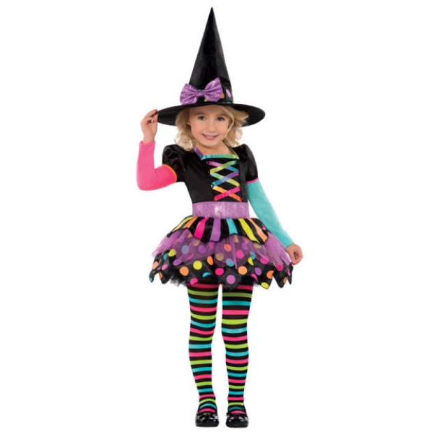 Obrázok z Detský kostým farebná čarodejnica 4 až 6 rokov - 110 - 116 cm
