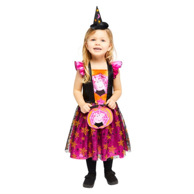 Obrázek z Dětský kostým Prasátko Peppa čarodějkou- 4 až 6 let 