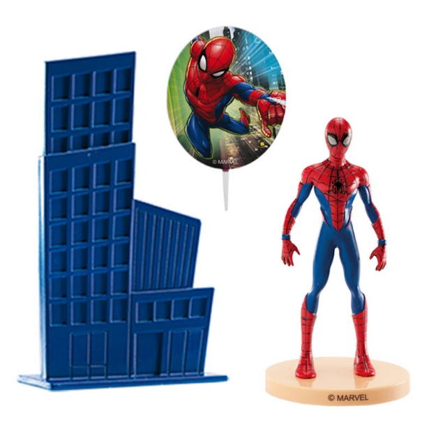 Obrázek z Dekorace na dort Spiderman 7 cm - 3 ks 
