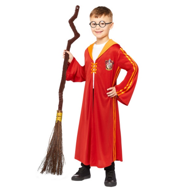 Obrázek z Dětský kostým Famfrpálový plášť - Nebelvír - 6 až 8 let Vel. 116- 128 cm 