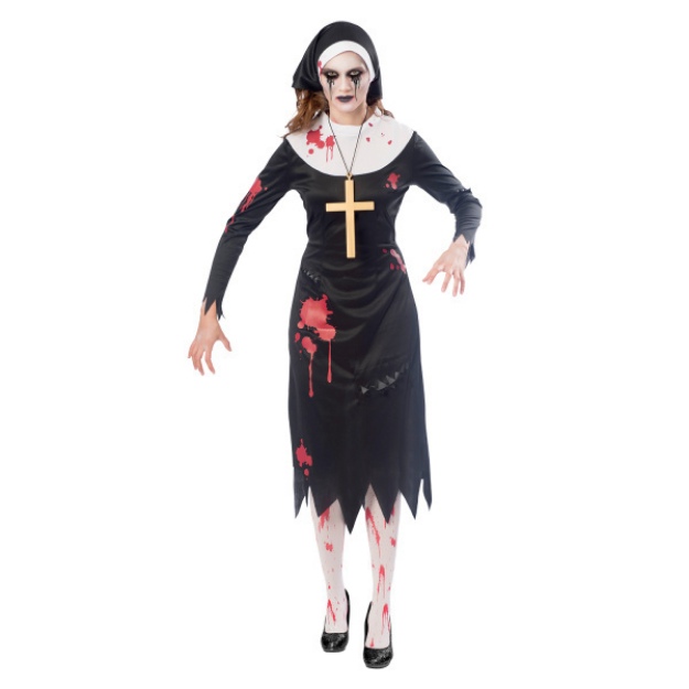 Obrázok z Dámsky kostým zombie mníška - veľ. M