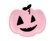 Obrázek EKO Papírové talíře Halloween - dýně - růžové 25 cm