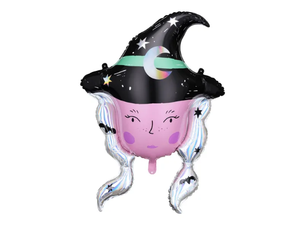 Obrázek z Foliový balonek Halloween - hlava čarodejnice 74 x 101 cm 