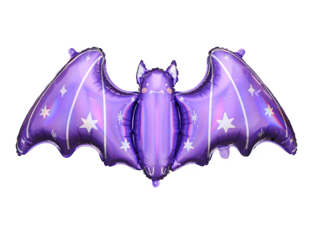 Obrázek z Foliový balonek Halloween - netopýr fialový 120 x 51 cm 