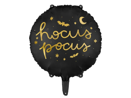 Obrázek Foliový balonek halloween - Hocus Pocus - černý 43 cm