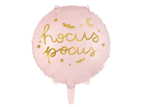 Levně Foliový balonek halloween - Hocus Pocus - růžový 43 cm