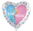 Obrázek Foliový balonek Kluk nebo holka CZ - 43cm
