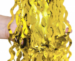 Obrázek z Party závěs metalický zlatý - spirály 100 x 200 cm 