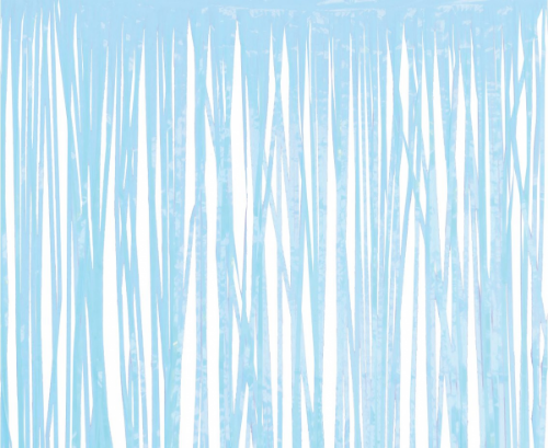 Levně Party závěs světle modrý 100 x 200 cm