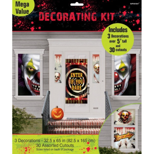 Levně Velká dekorační sada - Creepy Carnival 33 ks