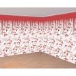 Obrázek Halloweenská dekorace na zeď - krvavé ruce 121 x 609 cm - 2 ks