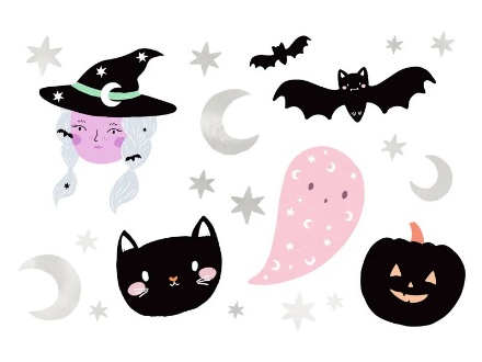 Picture of Dětské tetování čarodějnice - Halloween 20 ks