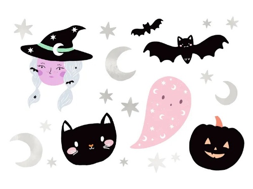 Levně Dětské tetování čarodějnice - Halloween 20 ks