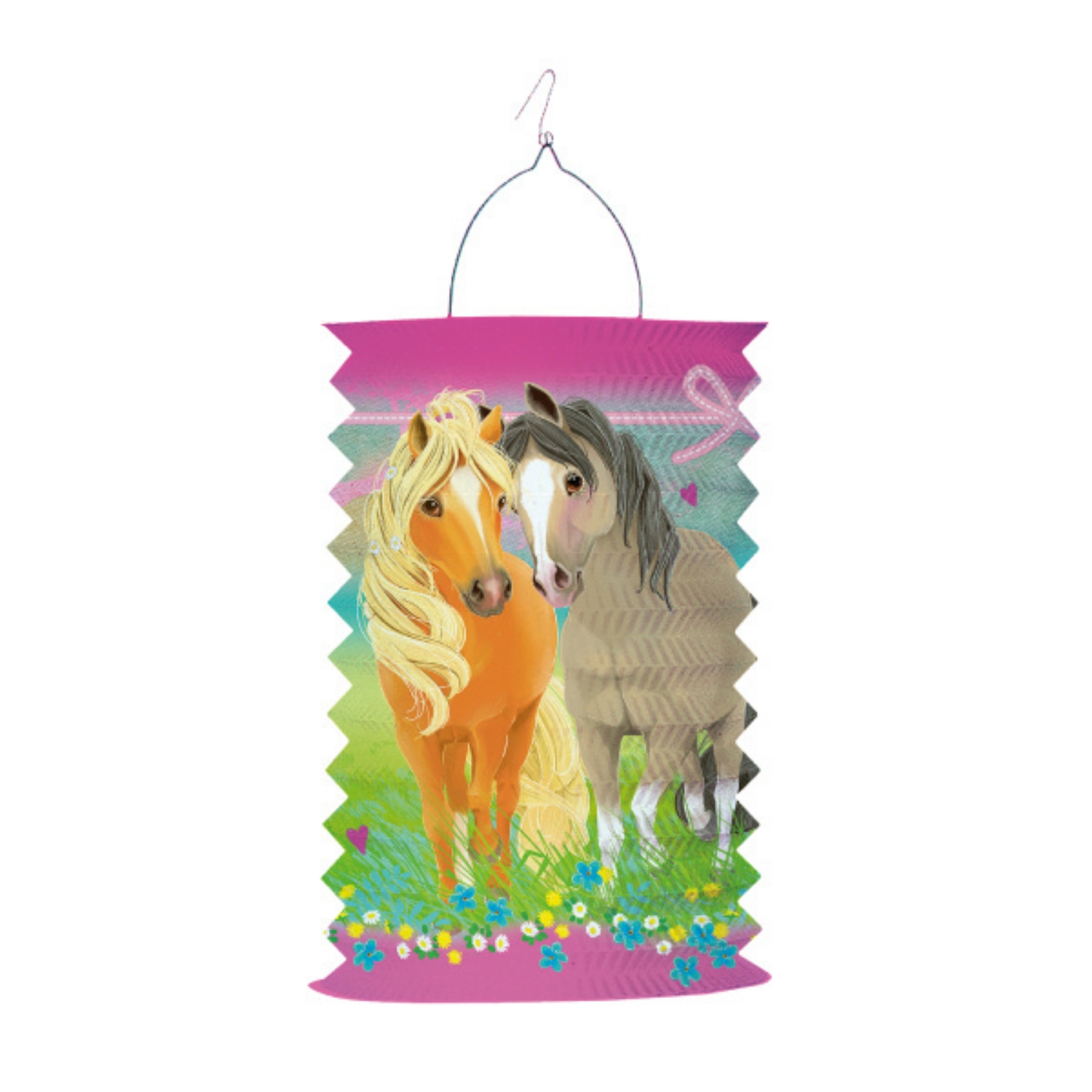 Závěsný lampion válec Pretty Pony 28 cm