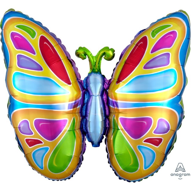 Obrázek z Foliový balonek - Motýl 63 cm - Amscan 