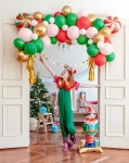 Obrázek z Dekorační balonková girlanda Vánoční Candies 74 ks - 170x155 cm 