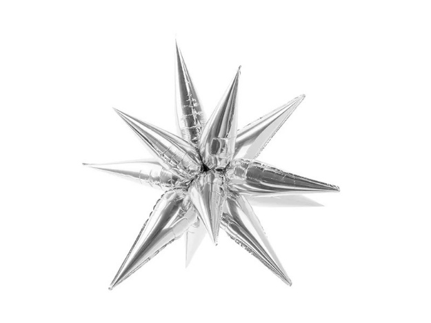 Obrázok z Dekoračná Hviezda 3D strieborné 70 cm