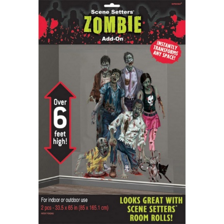 Obrázek Halloweenská dekorace na zeď - zombie 165 x 85 cm
