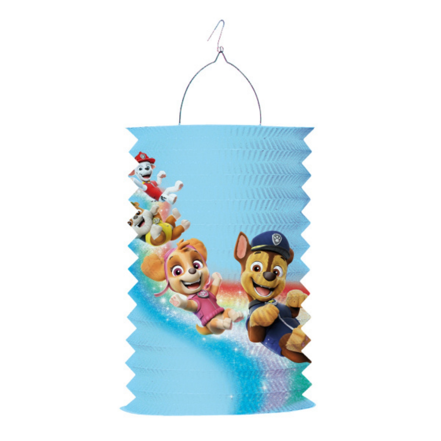 Závěsný lampion válec Tlapková Patrola 28 cm