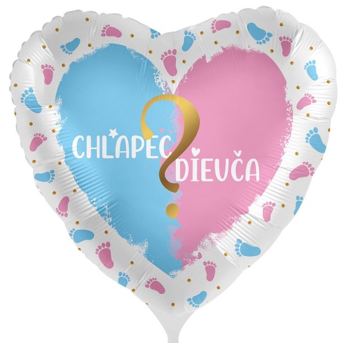 Levně Foliový balonek Chlapec alebo dievča SK - 43 cm
