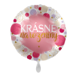 Obrázok z Fóliový balónik Krásne narozeniny CZ - Pink Birthday - 43 cm