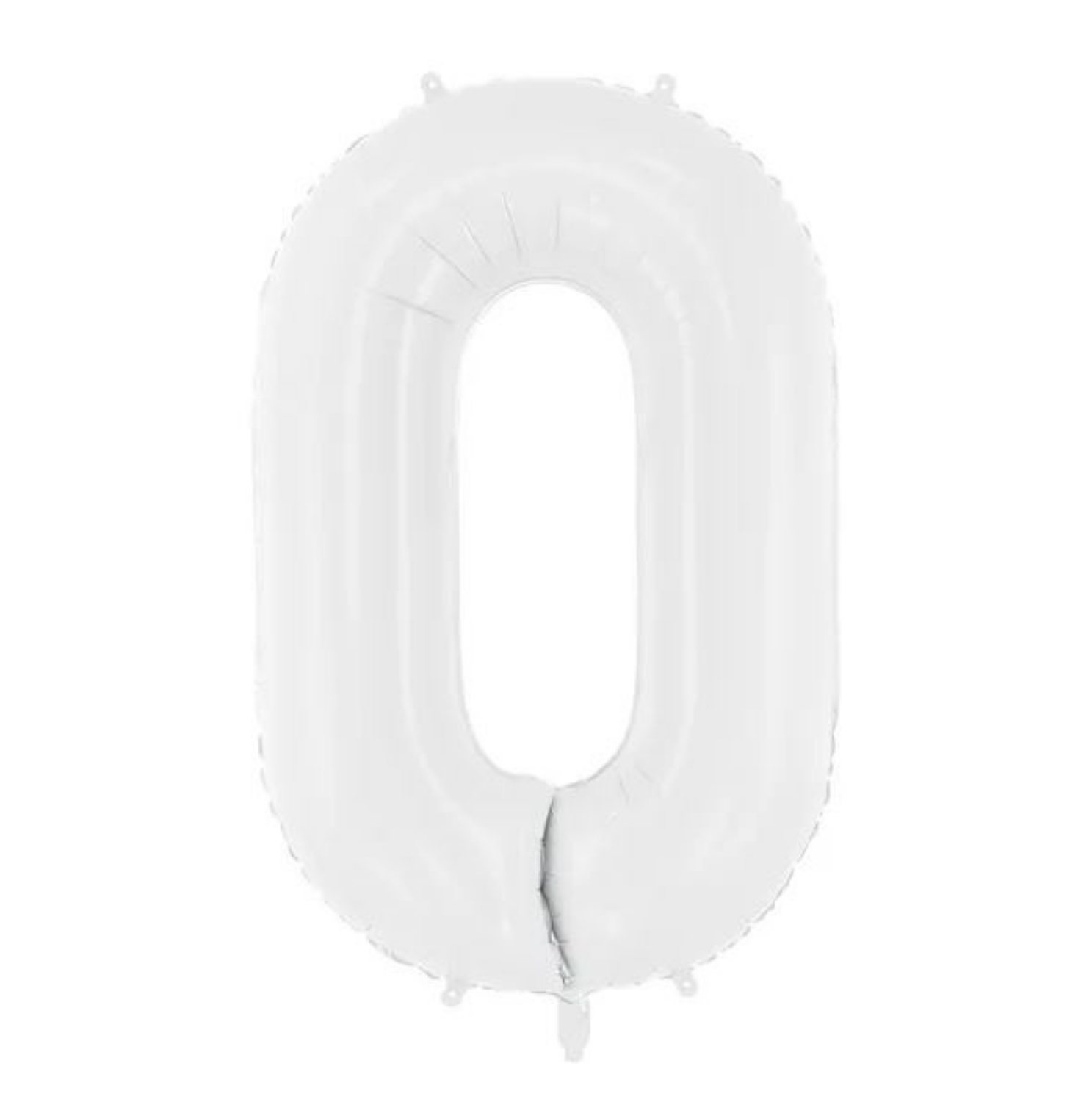 Levně Foliová číslice - bílá 0 - 86 cm