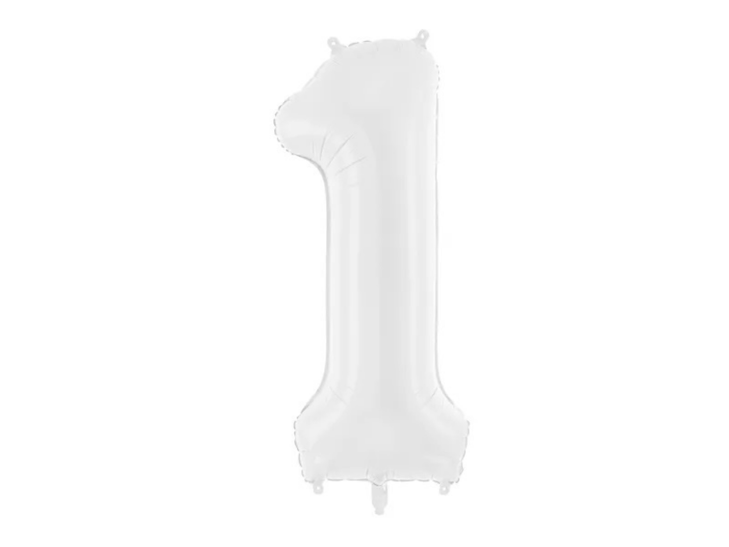 Levně Foliová číslice - bílá 1 - 86 cm