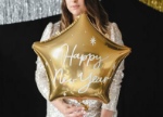 Obrázok z Fóliový balónik hviezda Zlatá Happy New Year - PD 47 cm