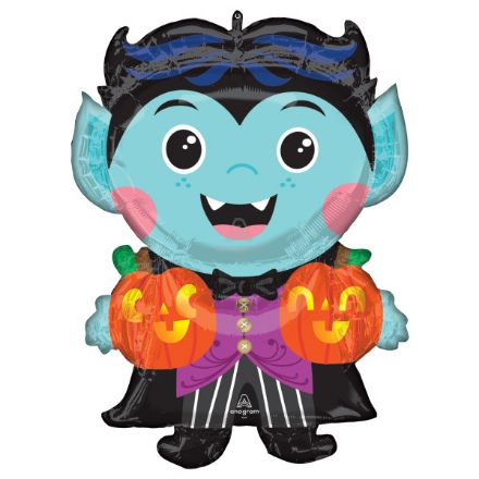 Obrázek Foliový balonek halloween - roztomilý upír  60 cm x 76 cm