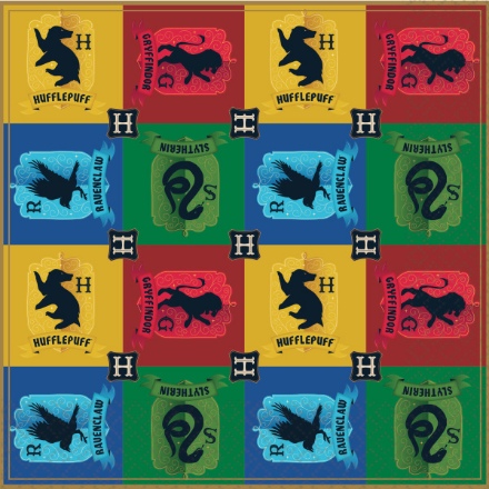Obrázek Papírové ubrousky Harry Potter - Bradavické koleje 2022  - 20 ks