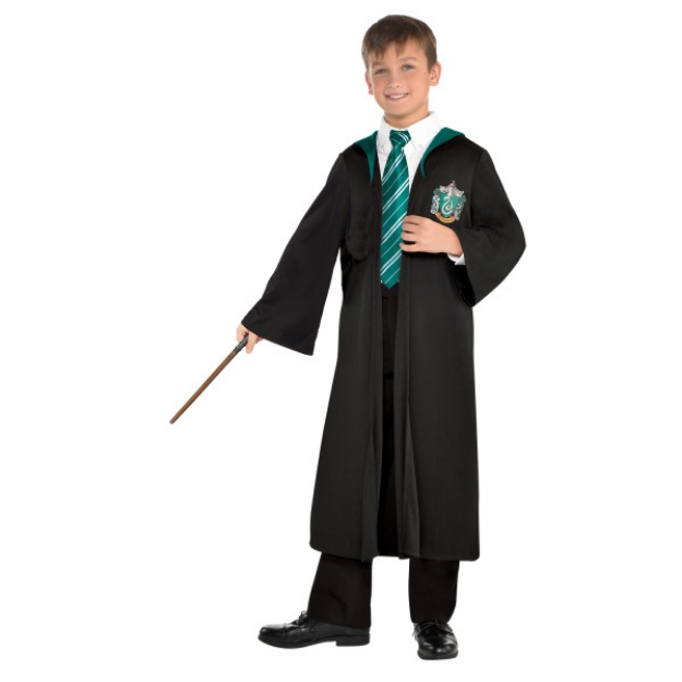 Obrázek z Dětský kostým Zmijozelský plášť  - 6 až 8 let 
