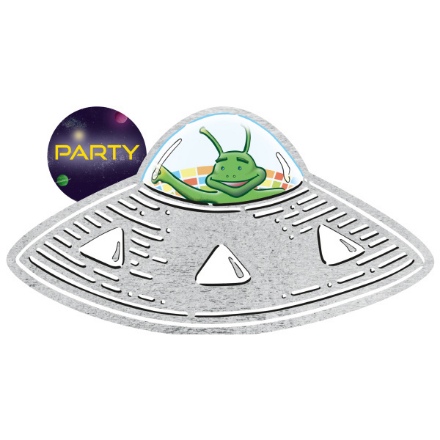 Obrázok z Party pozvánky lietajúci tanier 8 ks