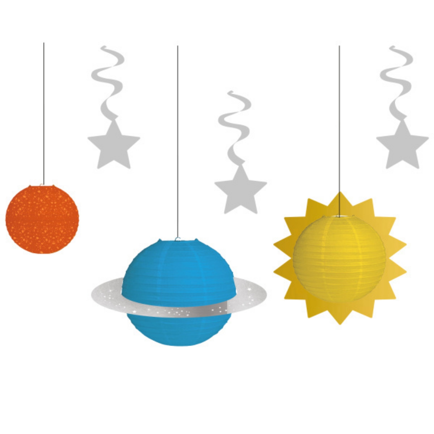 Závěsné dekorace Vesmír 6 ks