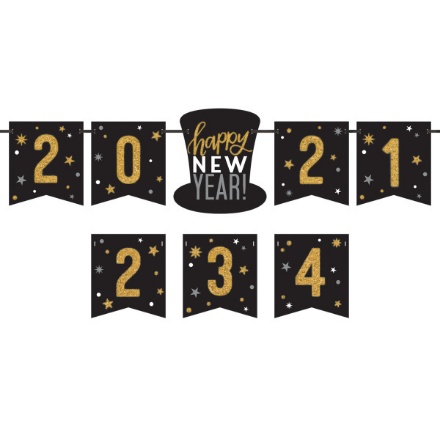 Picture of Party nápis Happy New Year! - Giant - 198 cm